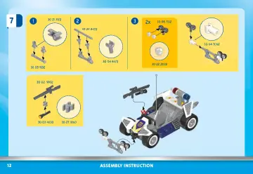 Manual de instruções Playmobil 70577 - Kart Policial: Perseguição ao ladrão da caixa forte (12)