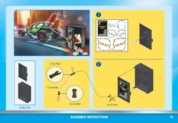 Manual de instruções Playmobil 70577 - Kart Policial: Perseguição ao ladrão da caixa forte (13)