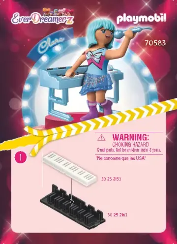 Οδηγίες συναρμολόγησης Playmobil 70583 - Clare - Music World (1)