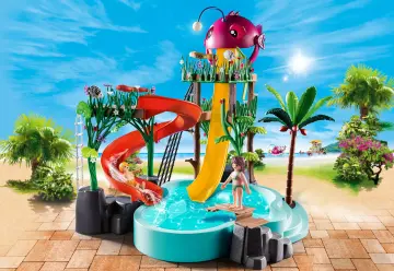 Playmobil 70609 - Parco acquatico con scivoli