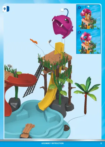Building instructions Playmobil 70609 - Water Park with Slides (11)