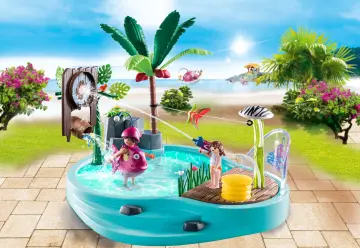 Playmobil 70610 - Piscina con giochi d'acqua