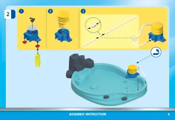 Building instructions Playmobil 70610 - Small Pool with Water Sprayer (3)