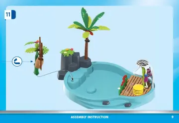 Building instructions Playmobil 70610 - Small Pool with Water Sprayer (9)