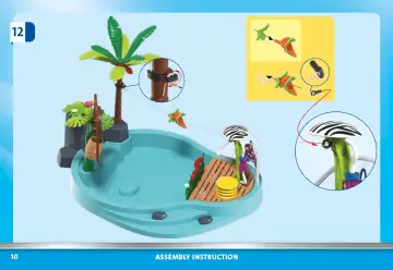 Building instructions Playmobil 70610 - Small Pool with Water Sprayer (10)