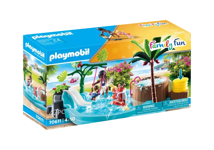 Playmobil 70611 - Piscina infantil com hidromassagem - BOX