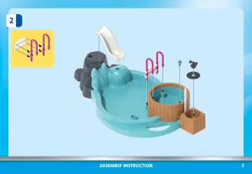 Manual de instruções Playmobil 70611 - Piscina infantil com hidromassagem (3)