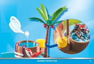 Building instructions Playmobil 70611 - Children's Pool with Slide (9)