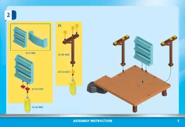 Istruzioni di montaggio Playmobil 70612 - Chiosco con noleggio barchette (3)