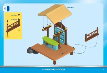 Istruzioni di montaggio Playmobil 70612 - Chiosco con noleggio barchette (5)