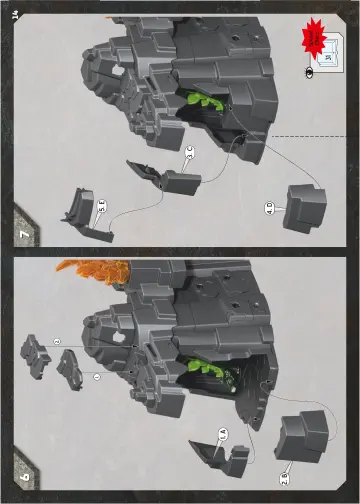 Building instructions Playmobil 70623 - Dino Rock (14)