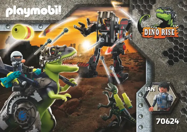 Istruzioni di montaggio Playmobil 70624 - T-Rex: battaglia tra giganti (1)