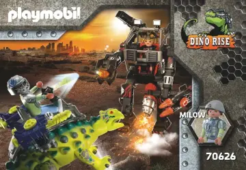 Istruzioni di montaggio Playmobil 70626 - Anchilosauro: difesa del guerriero (1)