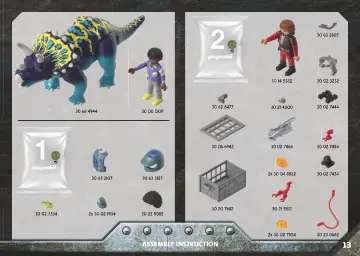 Összeszerelési útmutatók Playmobil 70627 - Triceratops: Zendülés a Legenda Köveinél (13)