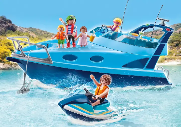 Playmobil 70630 - PLAYMOBIL-FunPark Yacht e moto d'acqua