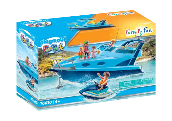 Playmobil 70630 - PLAYMOBIL Funpark Yate con moto de agua - BOX