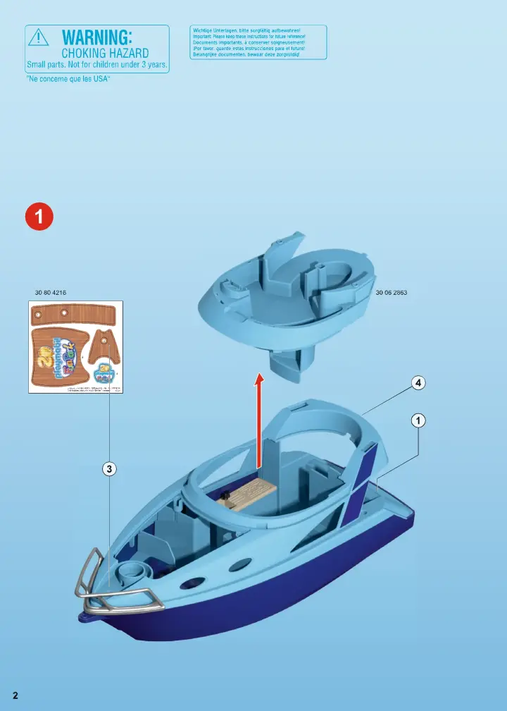 Instrukcje obsługi Playmobil 70630 - Jacht ze skuterem wodnym FunPark (2)