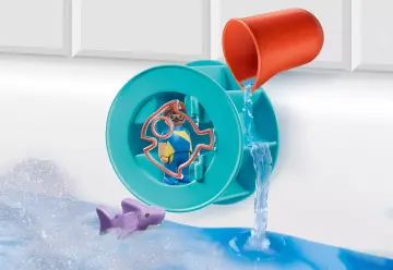 Playmobil 70636 - 1.2.3 Roda de água com bebé tubarão