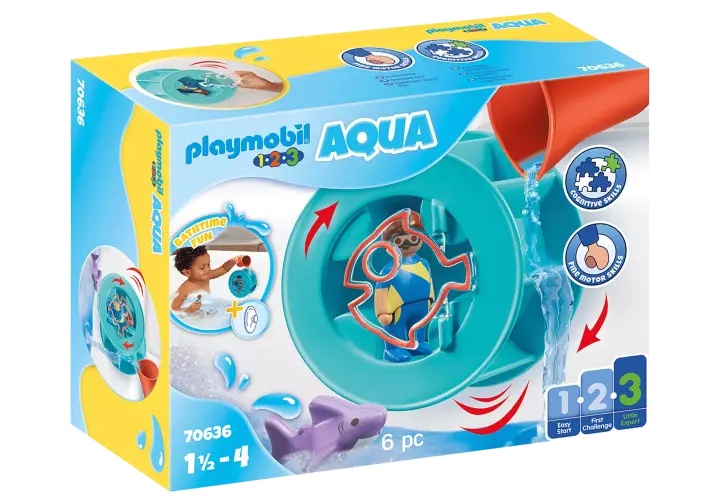 Playmobil 70636 - Girandola d'acqua con baby squalo - BOX