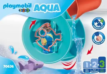 Istruzioni di montaggio Playmobil 70636 - Girandola d'acqua con baby squalo (1)