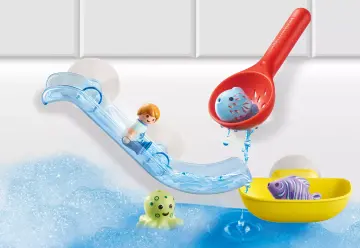 Playmobil 70637 - Scivolo d'acqua e animali marini