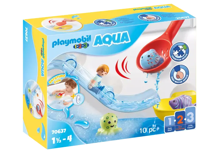 Playmobil 70637 - 1.2.3 Diversão na Pesca com Animais Marinhos - BOX