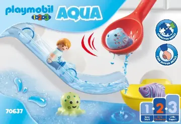 Istruzioni di montaggio Playmobil 70637 - Scivolo d'acqua e animali marini (1)