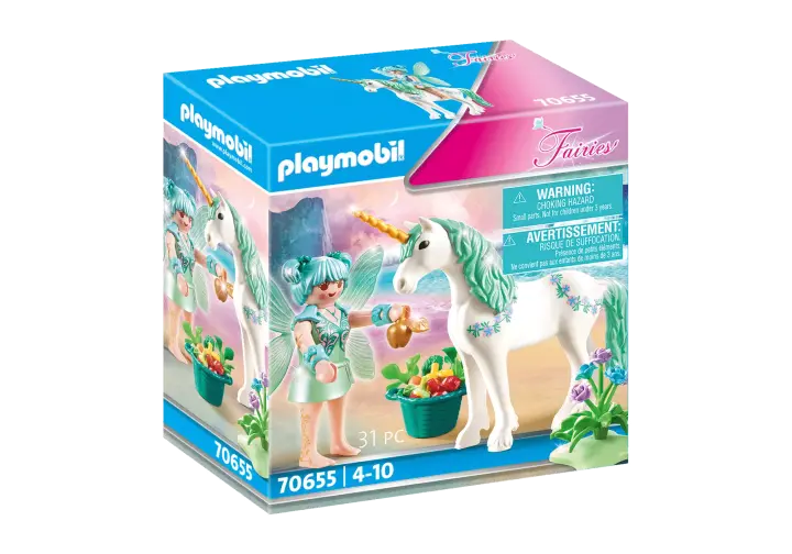 Playmobil 70655 - Einhorn mit Fütter-Fee - BOX