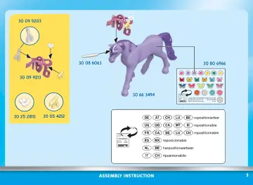 Manuales de instrucciones Playmobil 70657 - Unicornio con Hada con Decoración (3)