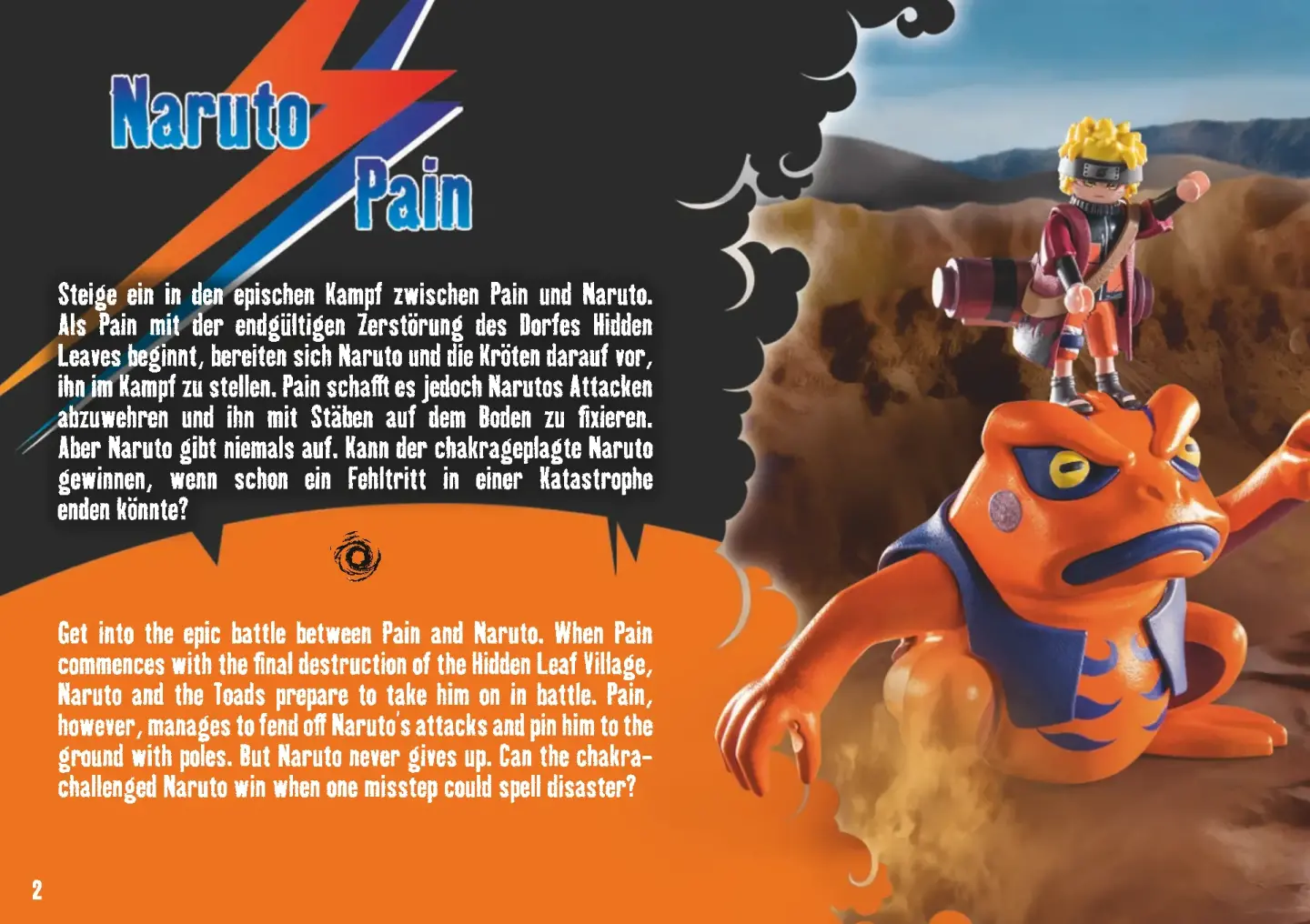 Playmobil Naruto Vs. Pain Construction Game Orange