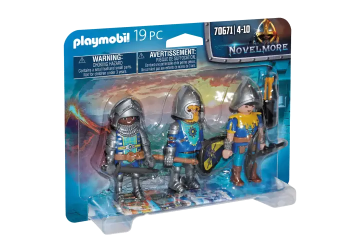 Playmobil 70671 - Set de 3 Cavaleiros de Novelmore - BOX