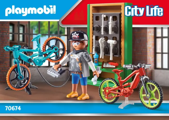 Bauanleitungen Playmobil 70674 - Geschenkset "E-Bike-Werkstatt" (1)
