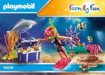 Building instructions Playmobil 70678 - Treasure Diver Gift Set (1)