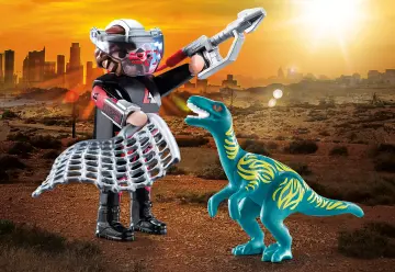 Playmobil 70693 - DuoPack Velociraptor y Saqueador