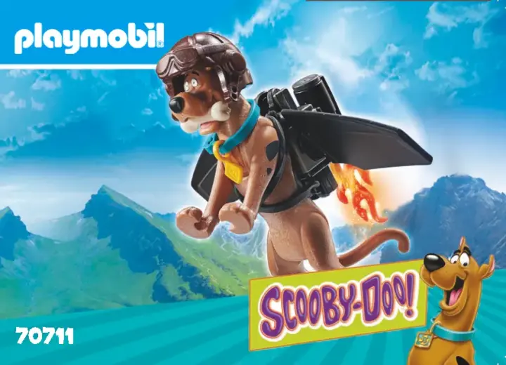 Istruzioni di montaggio Playmobil 70711 - SCOOBY-DOO! Scooby con jet pack (1)