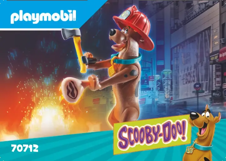 Bygganvisningar Playmobil 70712 - SCOOBY-DOO! Brandman samlarfigur (1)