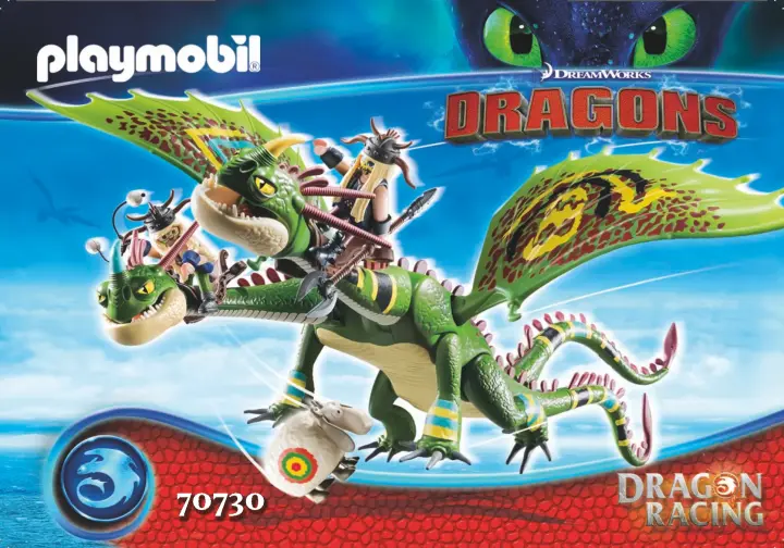 Bauanleitungen Playmobil 70730 - Dragon Racing: Raffnuss und Taffnuss mit Kotz und Würg (1)