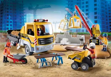 Playmobil 70742 - Εργοτάξιο με ανατρεπόμενο φορτηγό