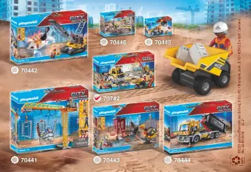 Οδηγίες συναρμολόγησης Playmobil 70742 - Εργοτάξιο με ανατρεπόμενο φορτηγό (12)