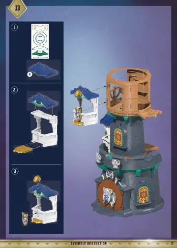 Building instructions Playmobil 70745 - Violet Vale - Wizard Tower (15)
