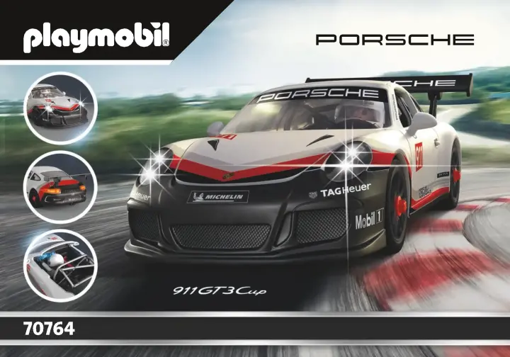 Istruzioni di montaggio Playmobil 70764 - Porsche 911 GT3 Cup (1)