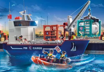Playmobil 70769 - Cargo Ship with Boat