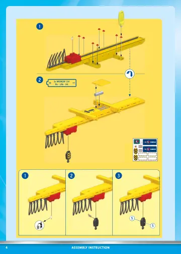 Bygganvisningar Playmobil 70770 - Lastkran med container (4)