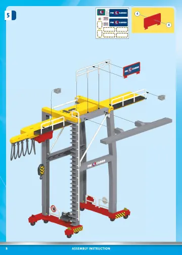 Bygganvisningar Playmobil 70770 - Lastkran med container (8)