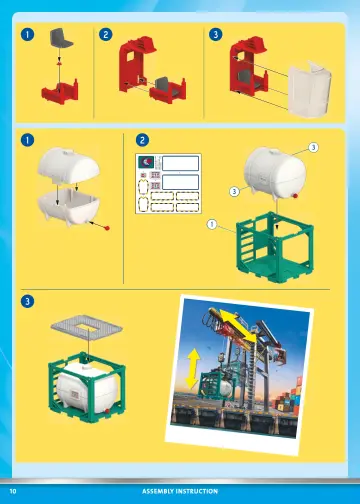 Manual de instruções Playmobil 70770 - Grua de Contentores (10)