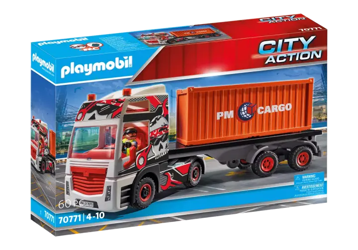 Playmobil 70771 - Φορτηγό μεταφοράς container - BOX