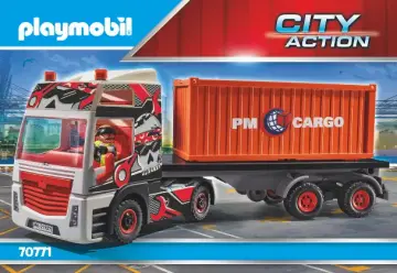 Bygganvisningar Playmobil 70771 - Lastbil med lastcontainer (1)