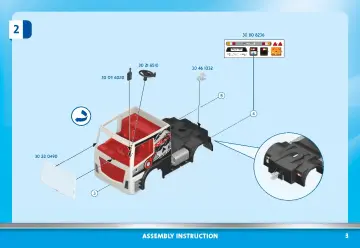 Istruzioni di montaggio Playmobil 70771 - Motrice con container (3)