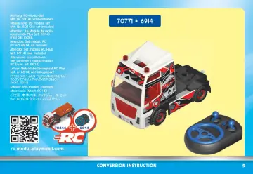 Istruzioni di montaggio Playmobil 70771 - Motrice con container (9)