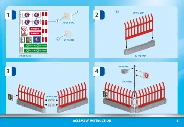 Istruzioni di montaggio Playmobil 70773 - Area deposito merci recintata (3)